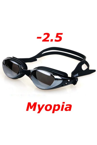 Choice Black -2.5 Plating Myopia Swim Goggles Professional Waterproof Anti Fo...