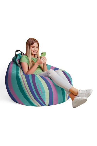 Updeco Fotoliu Puf Bean Bag tip para L, impermeabil, indoor/outdoor, sac inte...
