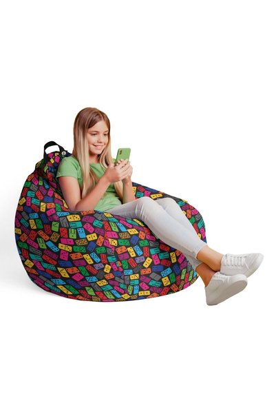 Updeco Fotoliu Puf Bean Bag tip Para L, impermeabil, indoor/outdoor, sac inte...