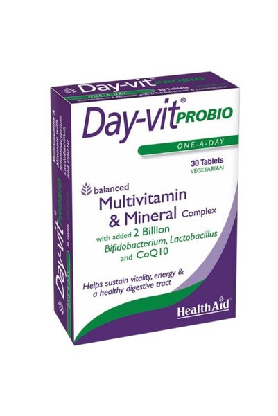 Healthaid HEALTH AID Day-Vit Probio Συνδυασμός Βιταμινών με Προβιοτικά, 30 κά...