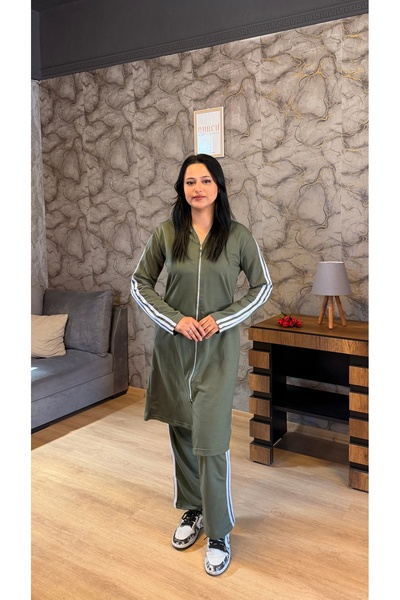 BURCU TESETTÜR Plus-Size Sweatsuit Set 1018-1