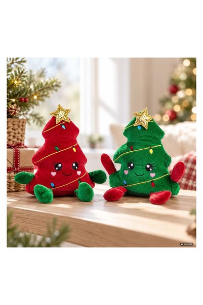 OEM Brad de Crăciun Decorativ din Material Textil 16 cm, pentru decorațiuni ș...