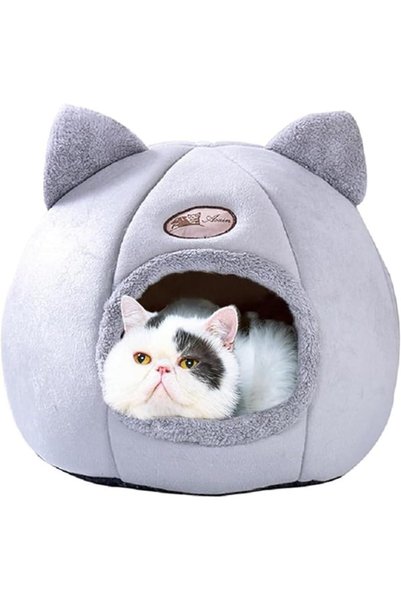 Vinnatsu Indoor Cat Bed a Large Cat Hole Suitable for Pet Houses, Semi-Enclos...