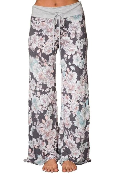 OtherMax Pantaloni de Yoga Dama cu Croială Largă Lejeri Confortabili Gri Mări...