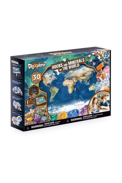 Cubic Fun Set de excavare STEM DigXplorer Roci si minerale 30 piese