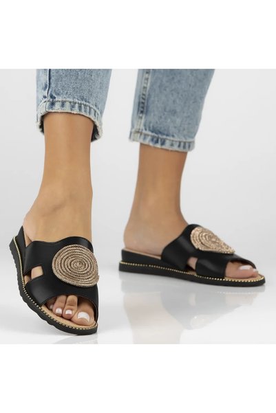 Filippo Papuci din piele naturală 7041 negri