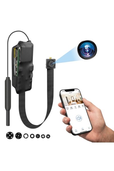 iUni Modul mini cameră IP75, Wi-Fi, slot pentru card microSD, vizualizare liv...