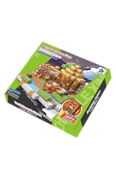 Generic Brand Blocuri magnetice MagniCubes Tribe Primitive Man 100 piese