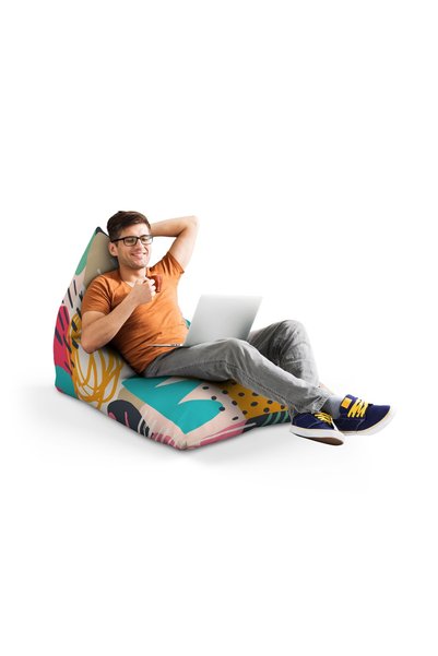 Updeco Fotoliu Puf Bean Bag tip Lounge, interior, impermeabil, de interior/ex...