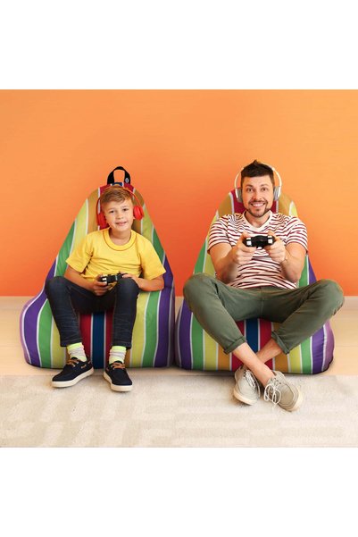 Updeco Fotoliu Puf Bean Bag tip Chill, sac interior, impermeabil, de interior...