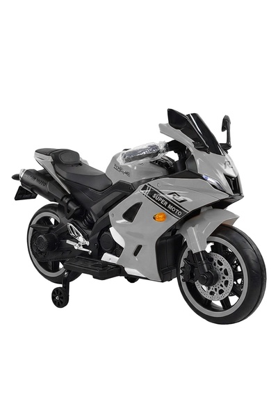 OEM Motocicletă electrică Super Moto pentru copii, cu roți de antrenament, gri