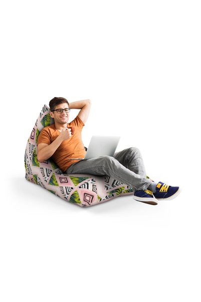 Updeco Fotoliu Puf Bean Bag tip Lounge, sac interior, impermeabil, indoor/out...
