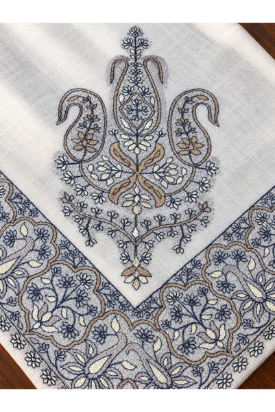 unbranded Men's Paisley Embroidered Cashmere Shawl - Size 55