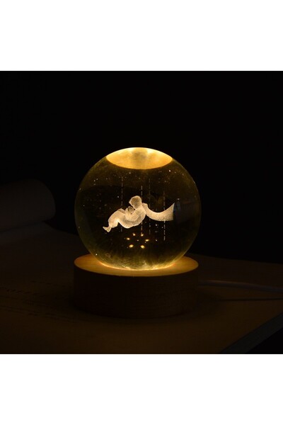 Evolium Lampa LED Decorativa, cu Bila de Cristal cu Diametru 6cm, Evolium, Mo...