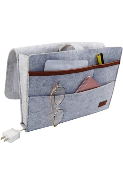 HaveLovely Felt Bedside Caddy, Anti Slip Hanging Storage Organizer for Sofa B...