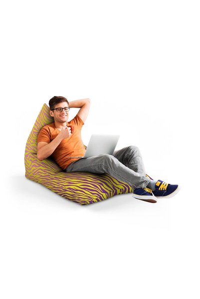 Updeco Fotoliu Puf Bean Bag tip Lounge, sac interior, impermeabil, indoor/out...