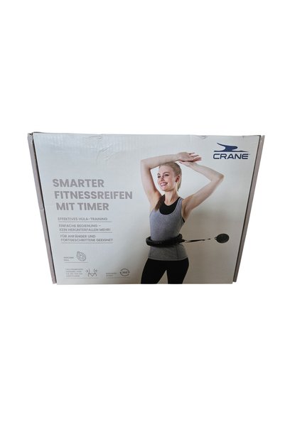 CRANE Cerc de Fitness Inteligent cu Timer și Minge Gravitațională Moale, Hula...