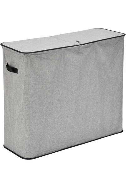 Lawazim 180L Extra Large Laundry Hamper with Lid - 3 Sections, 82x30x70cm, Ox...