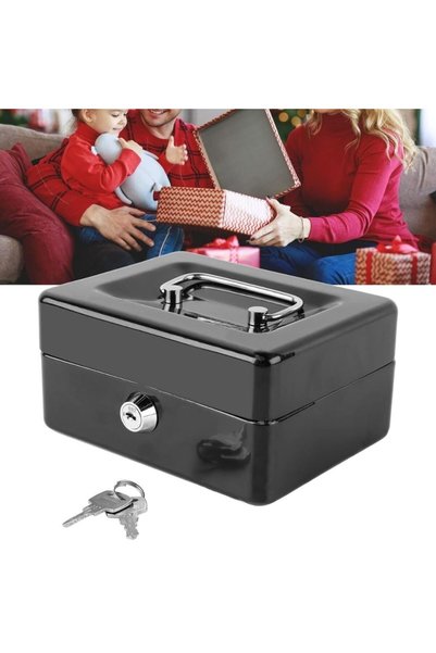 FONIX Casetă de bani metalică, SafeKeeper Compact, Organizator intern, 8 comp...