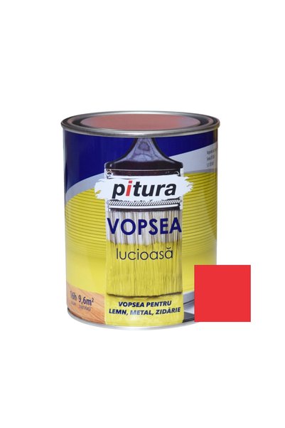 Kober Vopsea universală Pitura, alchidică roșu închis, 0.6 l