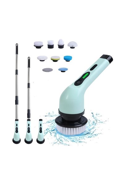 FONIX Ηλεκτρική βούρτσα PowerScrub Elite, 9 εναλλάξιμες κεφαλές, αδιάβροχη, μ...