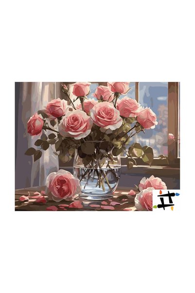 Painting-numbers Set pictura pe numere Lumina diminetii 7203, panza pe rama l...