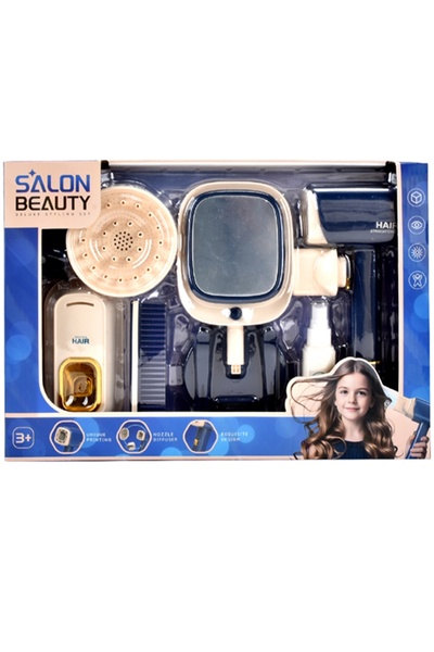 OEM Set de înfrumusețare cu uscător de păr, jucărie pentru copii, 7 piese
