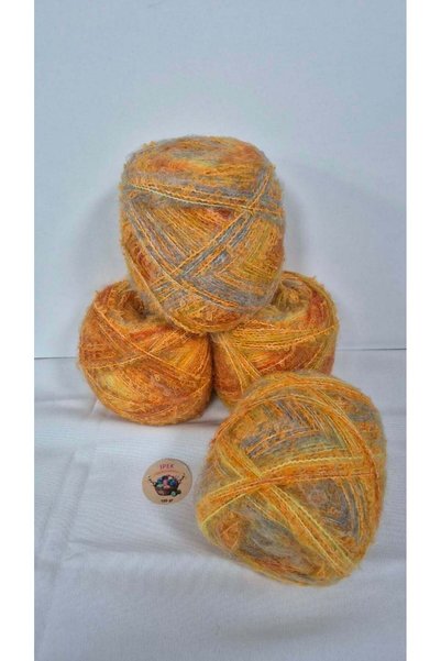 İPEK YÜN İPLİK DÜNYASI Fire de tricot bouclé din lână (cu tranziție de culori...