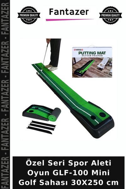 Fantazer Özel Seri Spor Aleti Oyun GLF-100 Mini Golf Sahası 30X250 cm