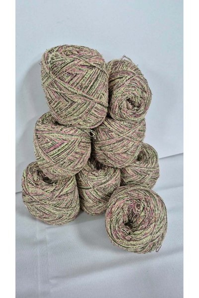 İPEK YÜN İPLİK DÜNYASI Tricot bouclé pour broches (multicolore) 780 g