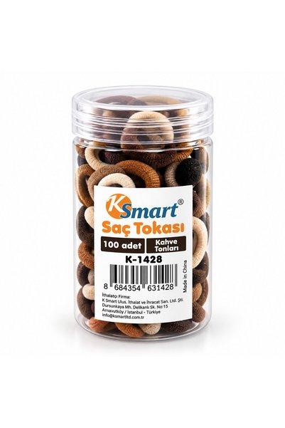 UCUZTEKNO 1,200 BROWN RUBBER HAIR CLIPS (5496)