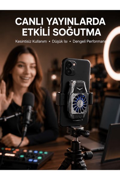 Eco Lounge Telefon Soğutucu Fan Güçlü Hava Akışı ile Etkili Soğutma