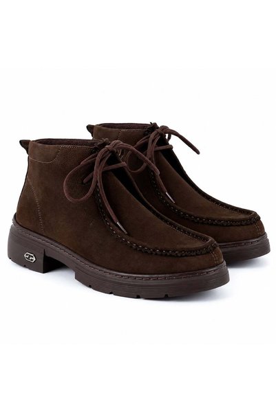 Beety 3100 حذاء نسائي يومي من الجلد الطبيعي - باللون البني، مصنوع من جلد النو...