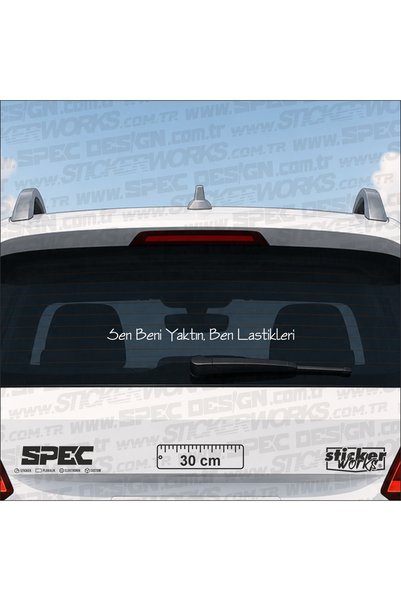 Sticker Works أنت أحرقتني، أنا ملصق الإطارات