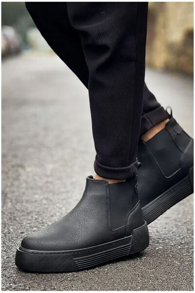 Nur store Çanta Men's Zip-Up Boots, Stable, Winter Support Boots · Color: Bla...