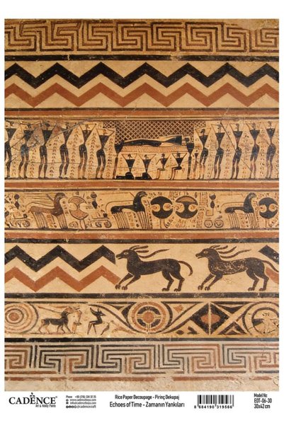 Cadence Pirinç Dekopaj Zamanın Yankıları 06 Antik Mısır 30x42cm