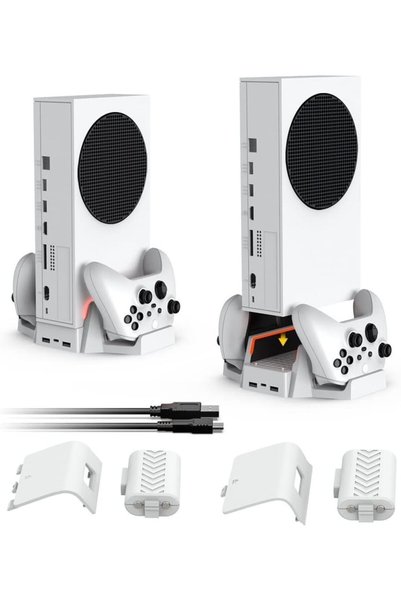 GENERAL حامل تبريد لجهاز Xbox Series S مع مروحتين تبريد، وثلاثة مستويات لضبط ...