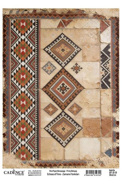 Cadence Pirinç Dekopaj Zamanın Yankıları 20 Antik Mısır 30x42cm