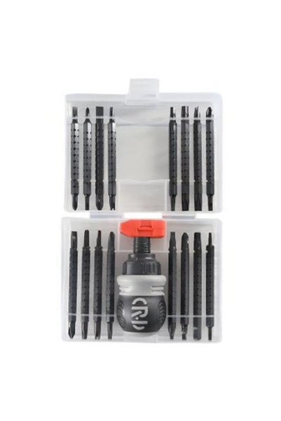 OEM Set șurubelnițe 34 în 1 cu clichet și mâner antiderapant, negru mat, pent...