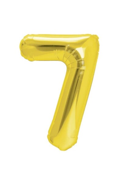 OEM Balon din folie metalizată în formă de cifră 7, pentru aniversări 100 cm,...