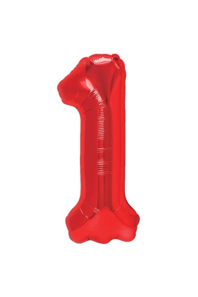 OEM Balon din folie metalizată în formă de cifră 1, pentru aniversări 40 cm, ...