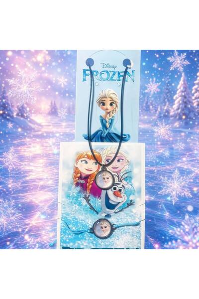 Frozen Elsa kolye bileklik seti