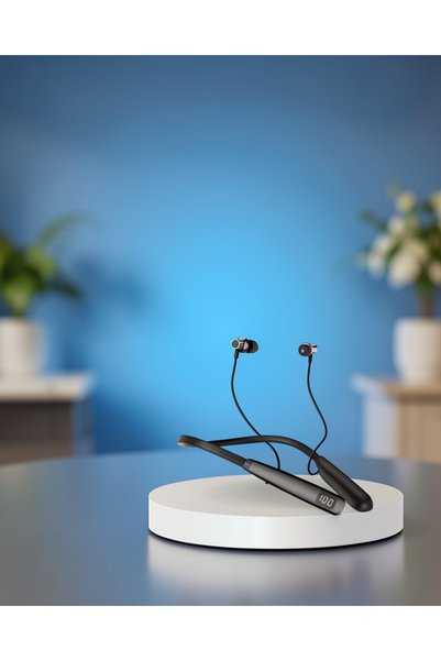 tecnocom Boyun Bantlı Bluetooth Kulaklık 100 Saat Şarj Kapasiteli