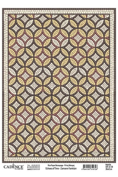 Cadence Pirinç Dekopaj Zamanın Yankıları 22 Antik Mısır 30x42cm