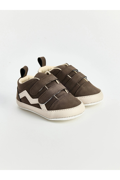 LC Waikiki LCW STEPS Brown Velcro Boys' Pre-Walking Shoes