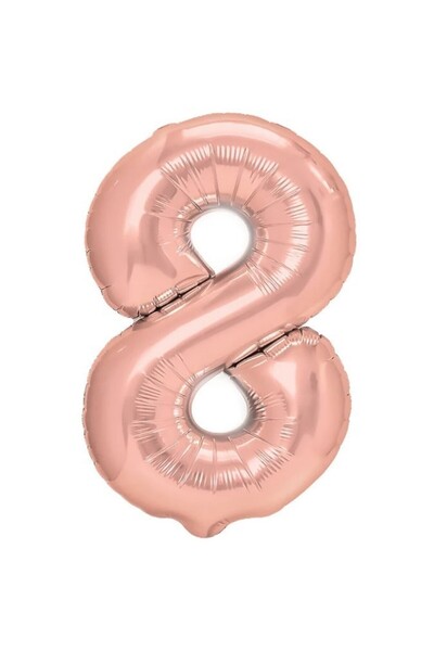 OEM Balon din folie metalizată în formă de cifră 8, pentru aniversări 100 cm,...
