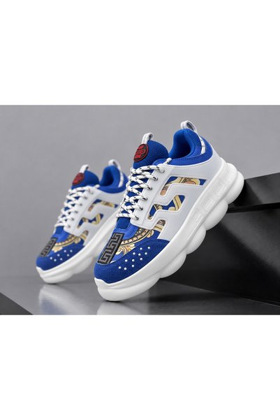 dehaine Adidași unisex ROYAL VIBE, sneakers casual cu imprimeu ornamental și ...