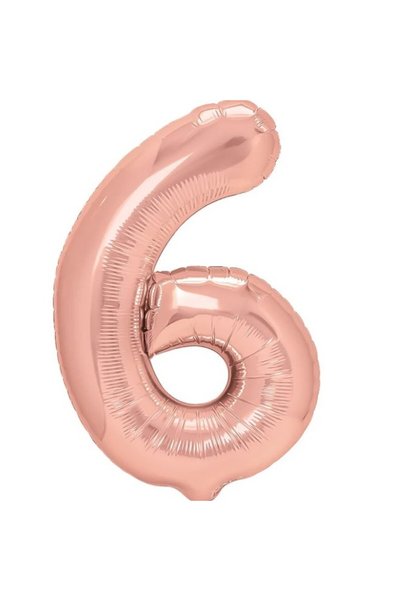 OEM Balon din folie metalizată în formă de cifră 6, pentru aniversări 40 cm, ...