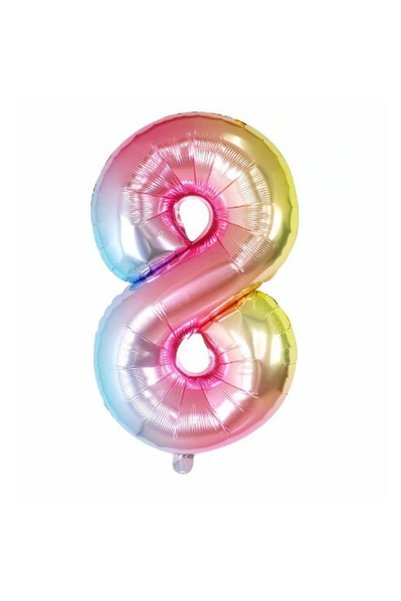 OEM Balon din folie metalizată în formă de cifră 8, pentru aniversări 40 cm, ...