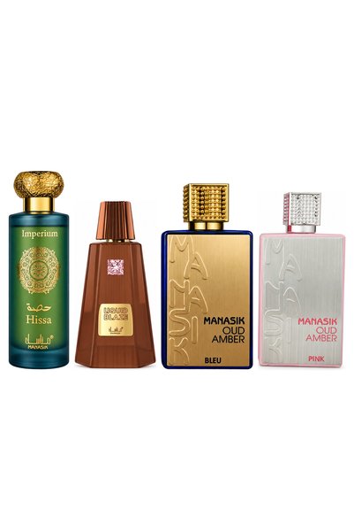 MANASIK Set 4 parfumuri Manasik, Hissa Imperium + Liquid Blaze + Oud Amber Bl...